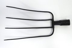 Gabeln mit 4 Zinken, geschmiedet, farbig