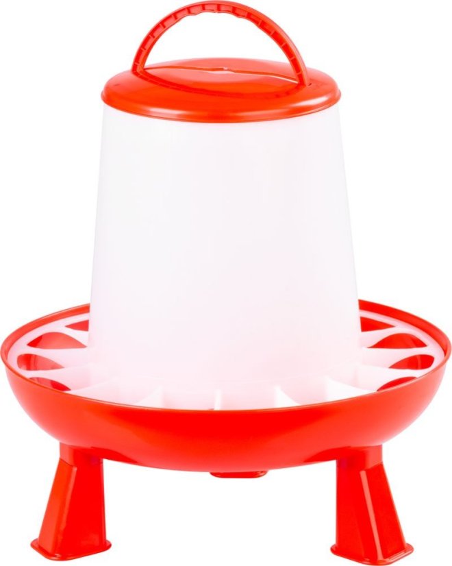 Goodfarm Futterautomat, 6,0 kg, mit Geflügel, Kunststoff, mit Beinen, Tränke