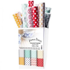 Barvni polični papir 0,5x10 m KLC