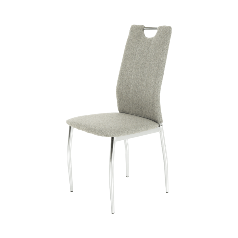 Esszimmerstuhl, Highlight Beige/Chrom, OLIVA NEU