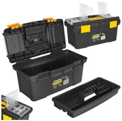 Cutie de scule din plastic cu organizatoare de 16", GEKO