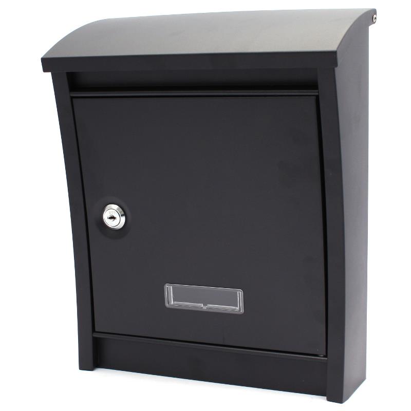 Briefkasten DALMATIA schwarz matt 25x32x8-12cm, XL-TOOLS