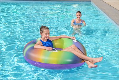 Circle Bestway® 36352, Rainbow Swim, kerék, gyermek, felfújható, vízhez, 1,19 m