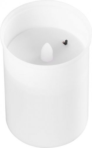 Sveča MagicHome TG-10, z LED svečo, nagrobna, bela, 12 cm, del paketa 2xAA