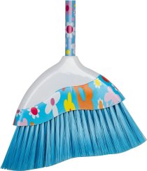 Miotła Cleonix B0147, różowa, rączka 120 cm, 32 cm
