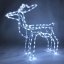 MagicHome Weihnachtsdekoration, Rentier, 144 LED kaltweiß, 230V, 50 Hz, außen, 59x27,50x64 cm