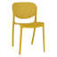 Krzesło sztaplowane, żółte, FEDRA NEW