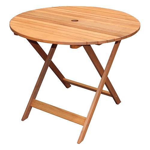 Tisch LEQ SVENDBORG, 90x90x72 cm, Holz, rund