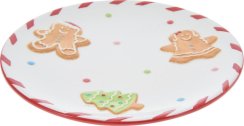 Božićni desertni tanjur 22 cm dolomit
