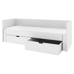 Kihúzható ágy, fehér, 90/180x200, ANTONY