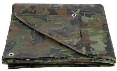 Ponyva Khaki 2x3 m, 80 g/m, takaró, olíva/terepszínű