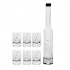 Stamper i boca za alkohol CRYSTALS, set od 6 + 1kom KLC