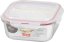 Dóza MagicHome, štvorcová, s vekom, 1200 ml, s príborom, Clip