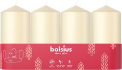 Kerzen Bolsius Stumpenadvent, Weihnachten, creme, 48/100 mm, Packung. 4 Stk