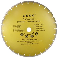 Segmentierte Diamantscheibe 400 x 32 mm, GEKO