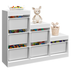 Pyramidenregal, weiß, TRINIS