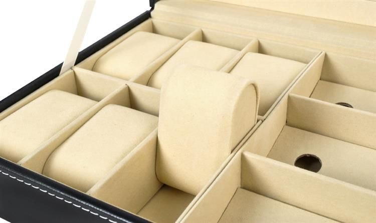 Uhren- und Brillenetui, schwarz