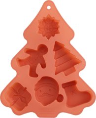 Forma MagicHome, silikónová, na pečenie, 6 vzorov , 22,2x18,5x2,5 cm
