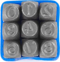 Izbijači broj HR59205 05 mm, 123 9 kom