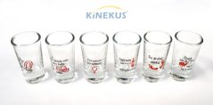 Čaša 25ml stamper 6 kom tekst KLC (akce)