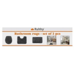 Kupaonski tepih - set - sivi Ruhhy 24353