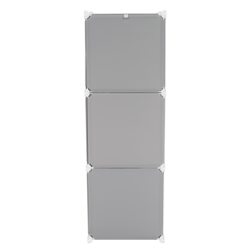 Modularer Kleiderschrank für Kinder, Grau/Kindermuster, BIARO - SALE