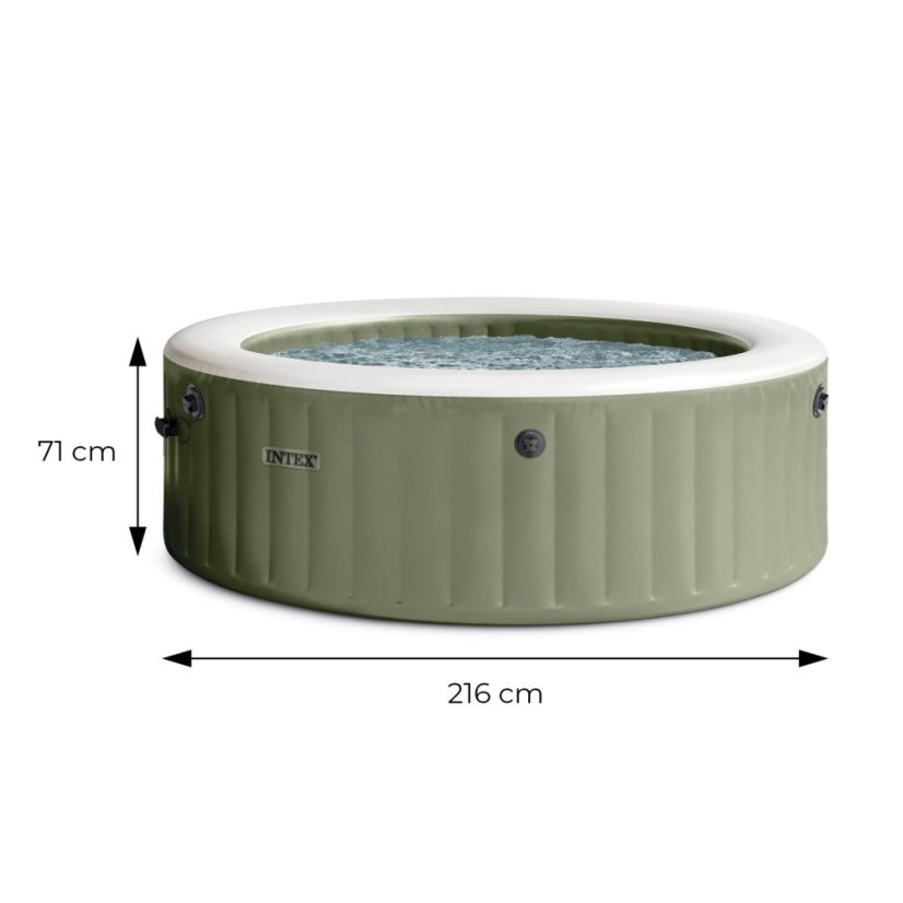 Inflatable SPA hot tub with hydromassage for 6 people 216x71 cm premium accessories, INTEX 28428NP (akce)