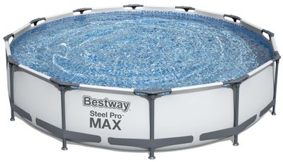 Piscina Bestway® Steel Pro MAX, 56950, filtru, pompa, scara, capac, 4,27x1,07 m