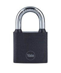 Lokot Yale Y111B/38/121/1, željezo, crni, 38 mm, 3 ključa