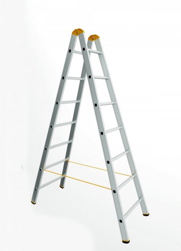 Leiter doppelt A 2x10 Stufen. Aluminium