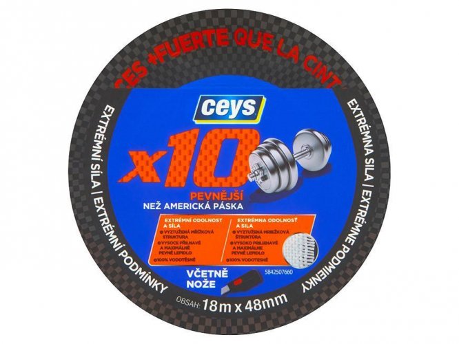 Ceys Professional-Klebeband, x10, 18 m x 48 mm