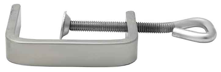 Zimmermannszwinge, Spannhöhe 75 mm, Blech 16 x 6 mm, XL-TOOLS