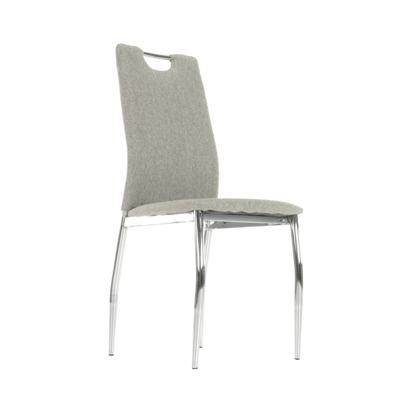 Esszimmerstuhl, Highlight Beige/Chrom, OLIVA NEU