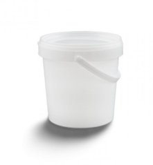 Găleată pentru alimente UH 1,15l rotundă albă cu capac