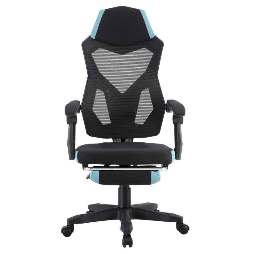 Pisarniški/gaming stol, črna/neomint, JORIK NOVO