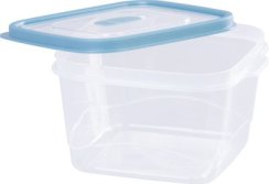 MagicHome-Glas, aufklappbarer Deckel, für Lebensmittel, 0,85 Liter, 12,7 x 13,9 x 8 cm