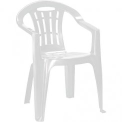 Židle Curver® MALLORCA, bílá, plastová