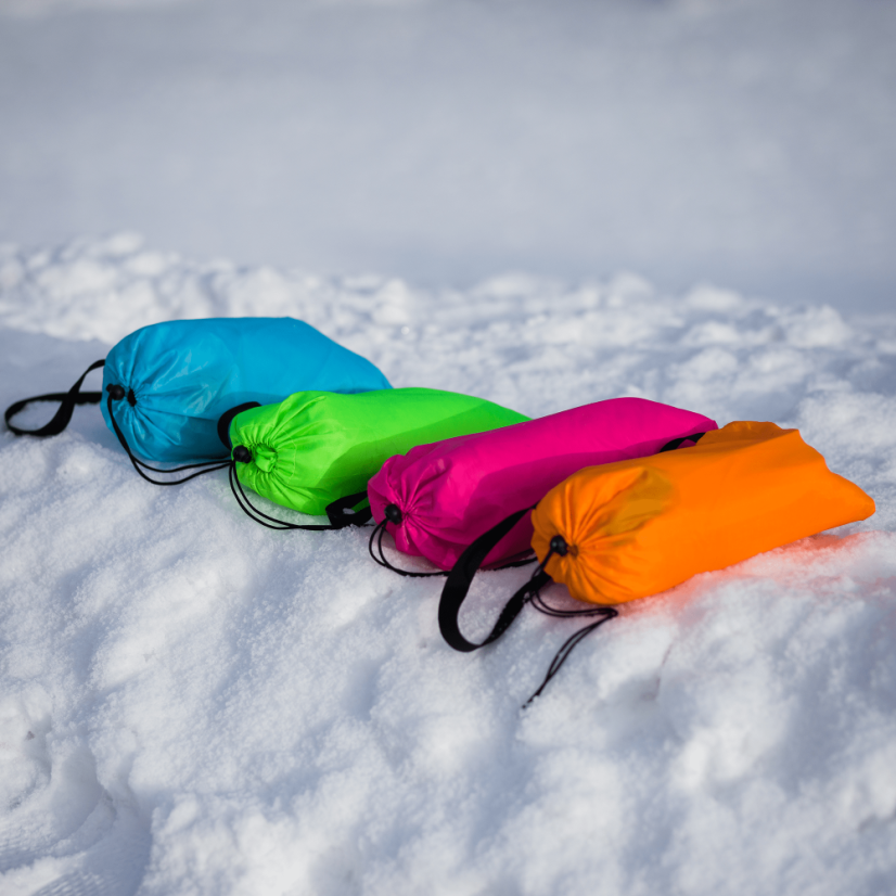Napihljiva vreča/lazy bag, modra, LEBAG