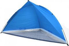 Cort de plajă cu protecție UV50+, 260 x 110 x 110 cm, albastru
