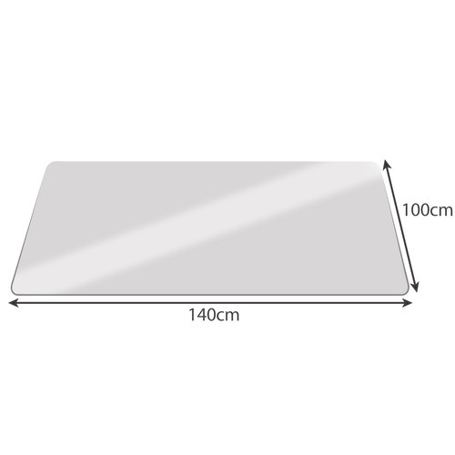 Stuhlschutzunterlage 100x140cm RUHHY - milchig (akce)