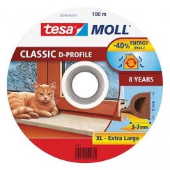 Těsnění tesamoll® profil D, 9 mm, hnědé, 100 m
