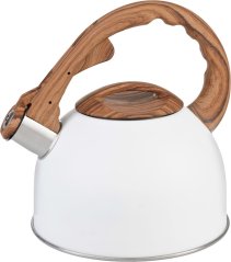 Czajniczek MagicHome, gwizdek, biały, 2500 ml