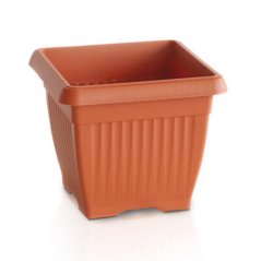 Blumentopf UH 240x240mm Terrakotta Höhe 190mm quadratisch TERRA KLC