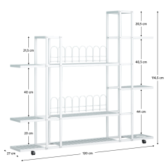 Polcállvány, fehér, LASKIA