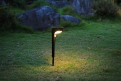 Strend Pro Garden lámpa, napelemes, érzékelővel, 10,2x13x52,5 cm