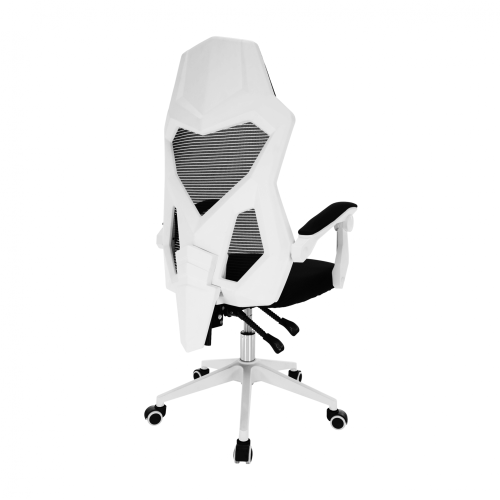 Pisarniški/gaming stol, črno/bel, YOKO
