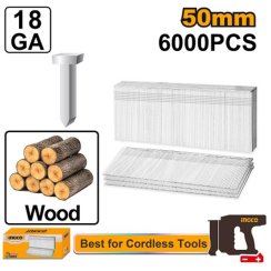 Tűzőpisztoly szögek 50mm, 6000db INGCO