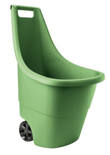 Cărucior Keter® EASY GO 50 litri, 51x56x84 cm, verde, pentru deșeuri de grădină