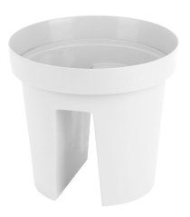 Cvetlični lonec Strend Pro Modern Railing, za ograjo, 25,5x28cm, bel (akce)