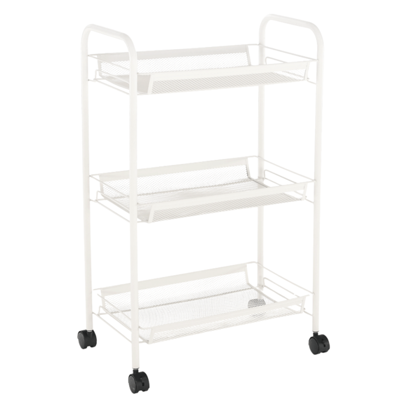 Servírovací vozík, bílá, JARON - AKCE